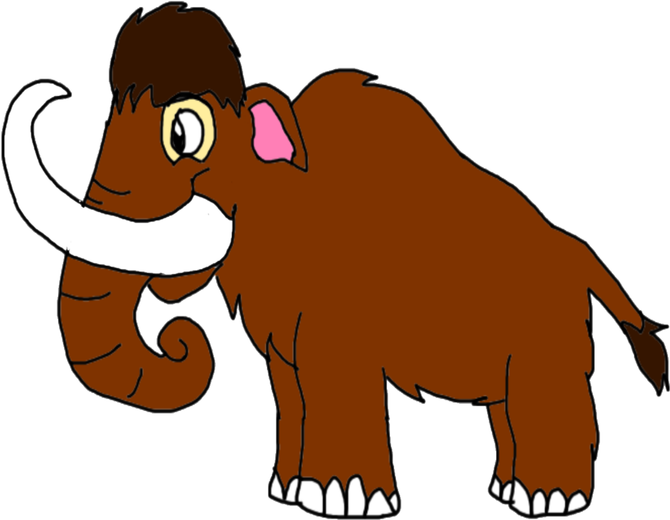 Lion African Elephant Dog Puppy Clip Art - Clip Art Woolly Mammoth Png (1024x802)