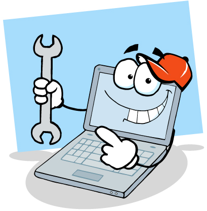 Computer Repair Service Vector - Computer (425x441)