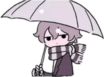 Animeboy Anime Boy Snow Unbrella Cute Derp - Fushigi Neko No Kyuu Chan (387x387)