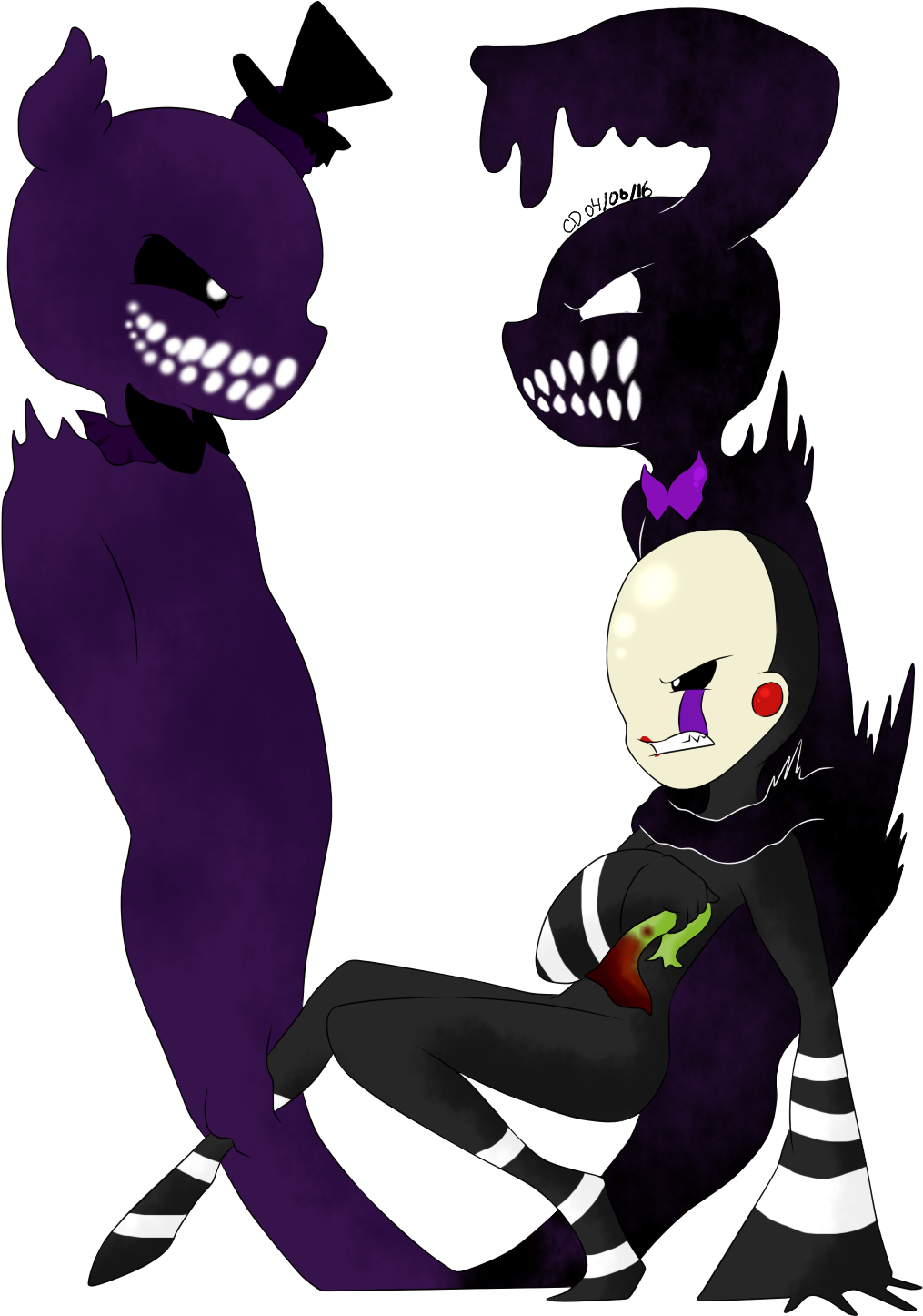 Fnaf Au Sfreddy, Sbonnie And Puppet By Novaliz On Deviantart - Fnaf Puppet Fan Art (1100x1510)