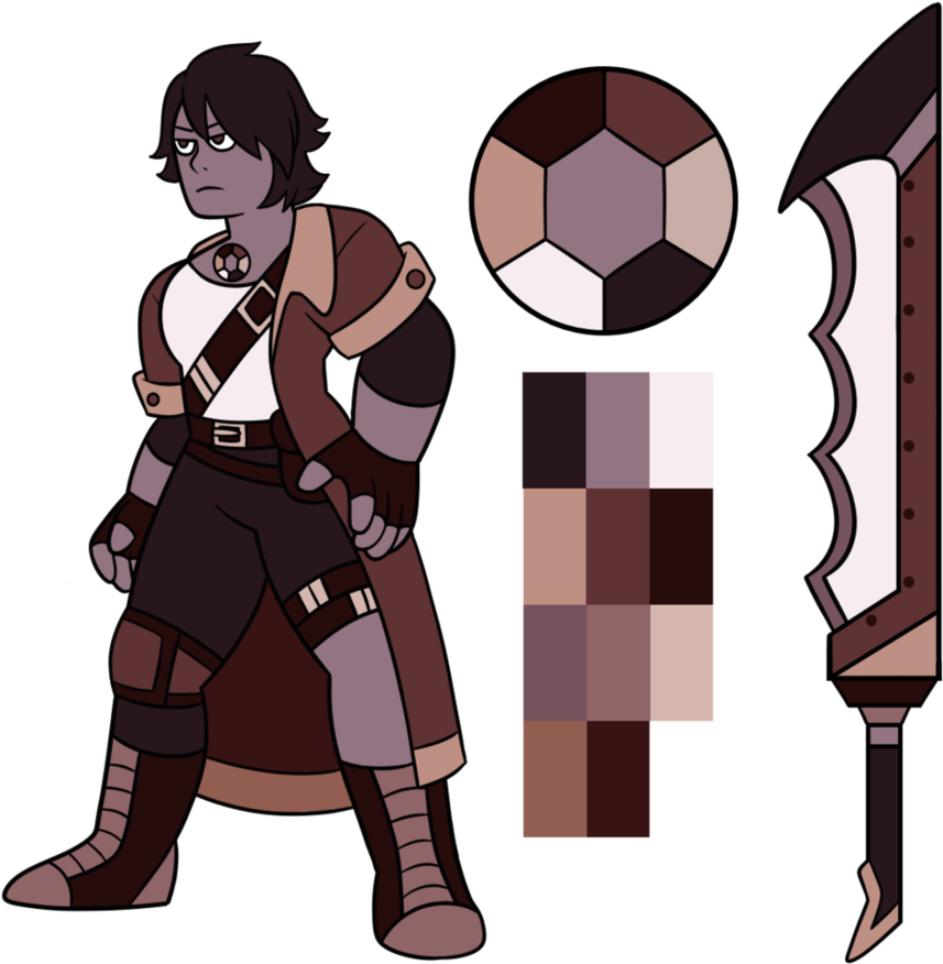 Smoky Quartz For Z0mb0mb ~ By Bronze-haifisch - Cartoon (894x894)