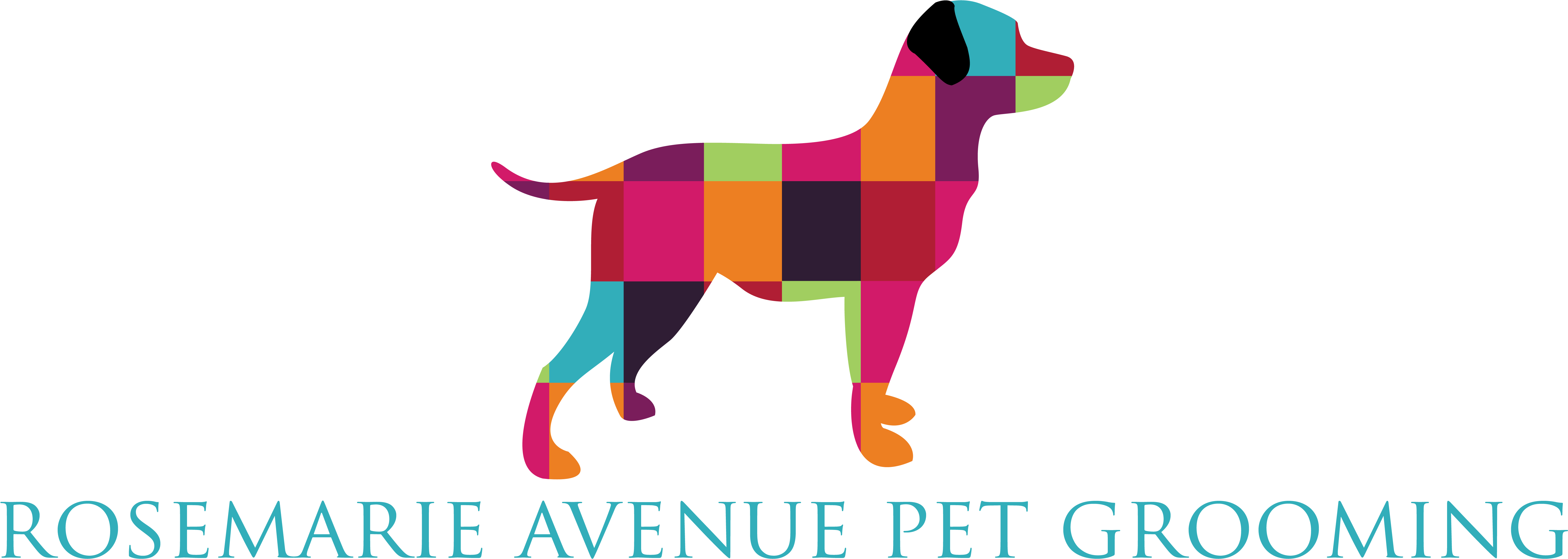 Colorful Dog Logo (6187x2373)