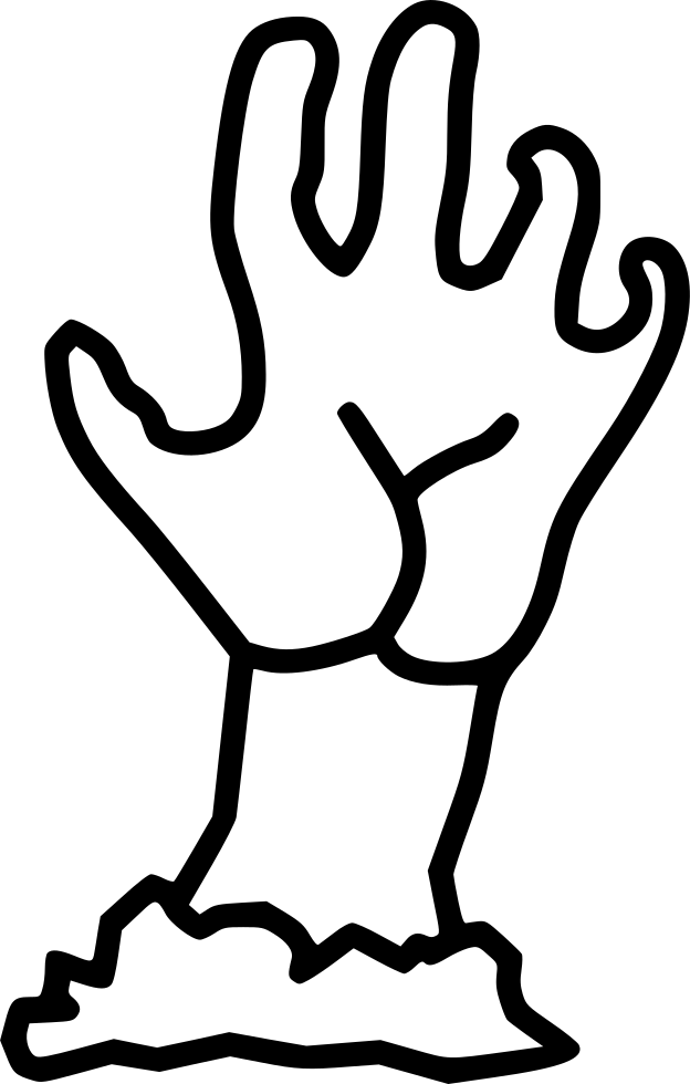 Hand Creepy Dead Evil Zombie Comments - Icon (624x980)
