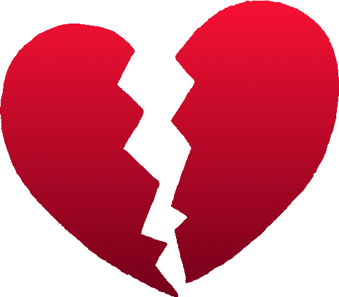 Love Break Up Symbol (491x429)