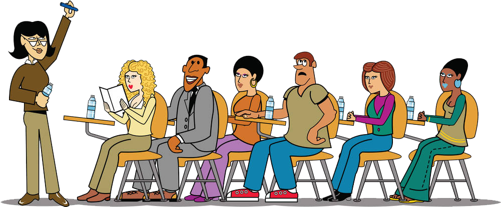 Student Teacher Cartoon Clip Art - Student Teacher Cartoon Clip Art (1000x580)