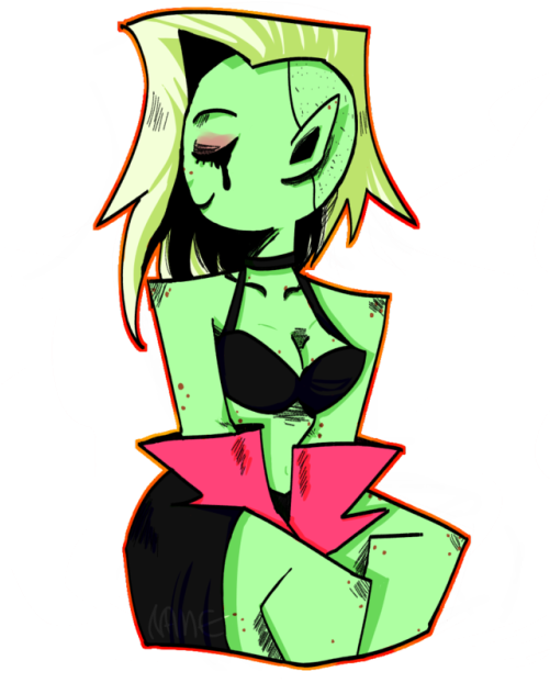 Even Evil Alien Ladies Need Some Rest - Comics (500x647)