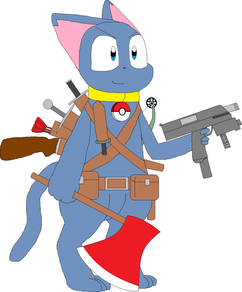 Weapons Expert Riolu By Bluecatriolu - Bluecatriolu Resident Evil (815x980)