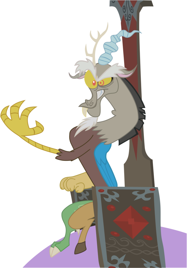 Evil King Clipart - Discord On A Throne (900x1130)