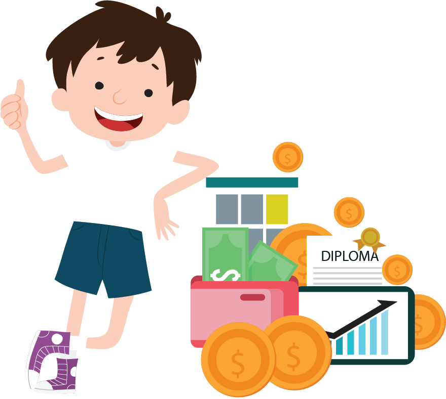 Invest-smartly - Desenho Menino Com Lápis Png (880x789)