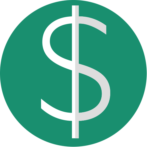 Currency, Foreign, Dollar, Dollar, Euro, Finance, Bankroll - Dollar Sign Flat Icon Png (512x512)
