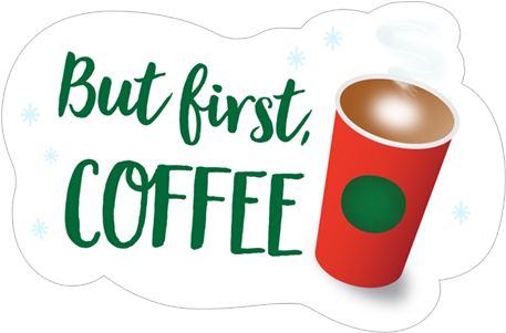Sticker 8 From Collection «starbucks Holiday Stickers» - Sass And Belle But First Tea Mug (490x317)
