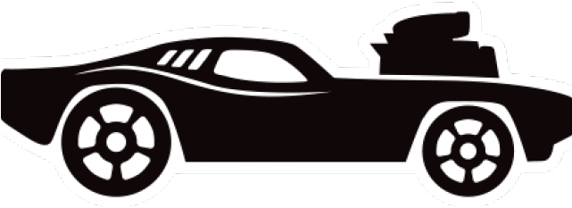 Hot Wheels Clipart Black And White - Hot Wheels Black And White (640x480)