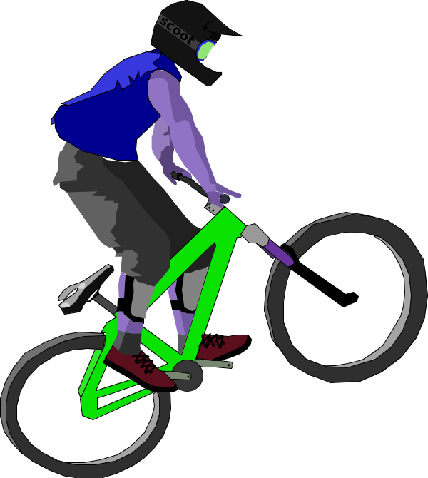 Harley Davidson Rider Clip Art - Mountain Bike Clip Art (600x670)