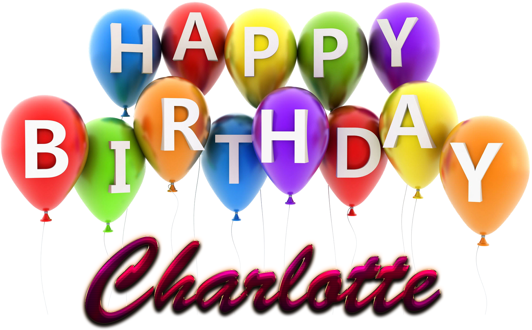 Charlotte Happy Birthday Balloons Name Png - Happy Birthday Linda (1920x1200)