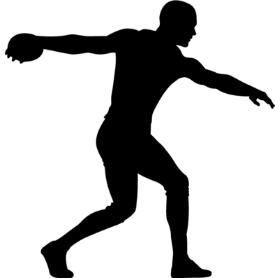 "discusman" - Discus Thrower Clipart Free (394x397)
