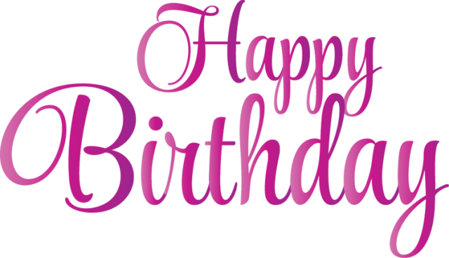 Happy Birthday Transparent Background (640x368)