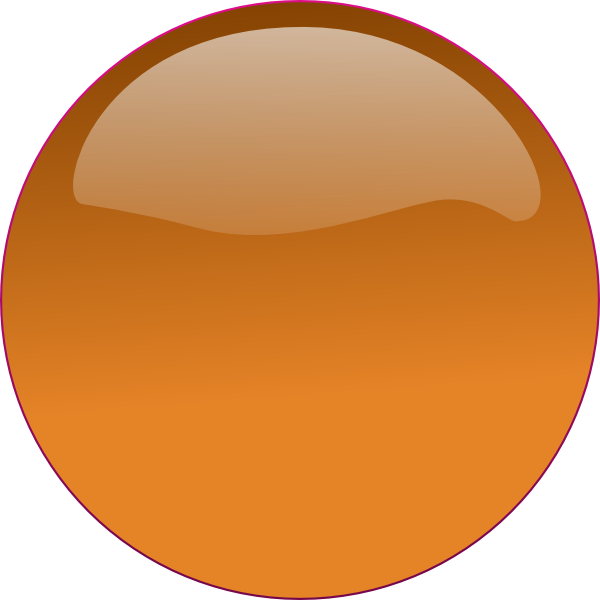 Button Clipart Brown - Button Brown (600x600)