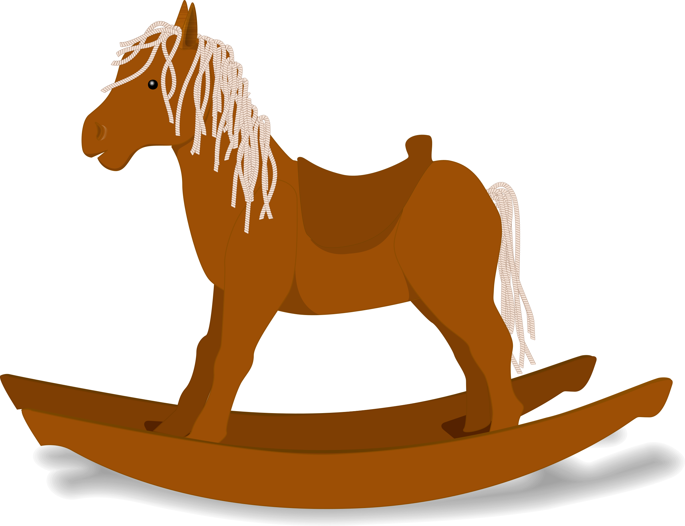 Rocking Horse Clip Art (2400x1845)