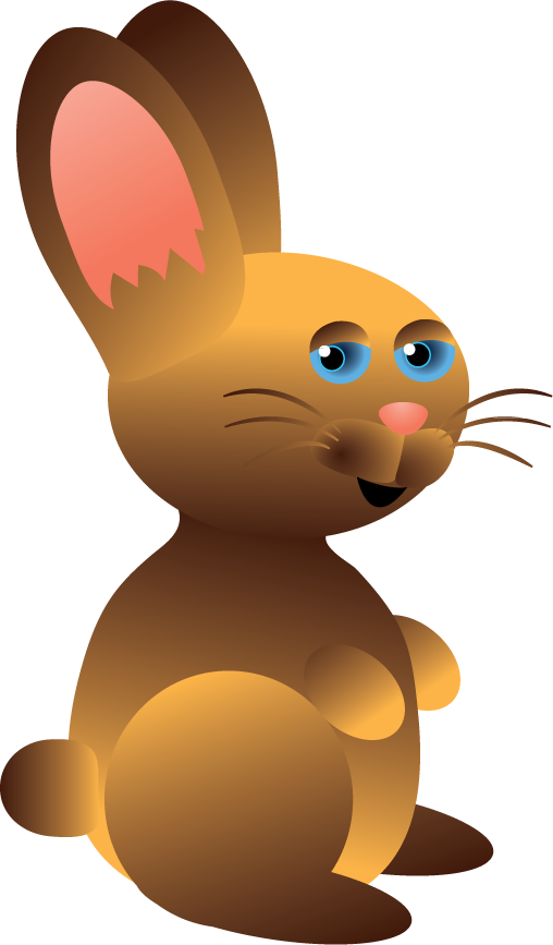Brown Clipart Easter Bunny - Easter (508x867)