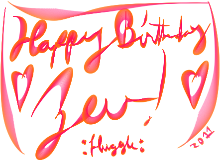 Happy Birthday Zev By Litecrush - Calligraphy (450x340)