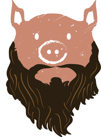 Bearded One Bbq - Bearded Pig Clipart (339x460)