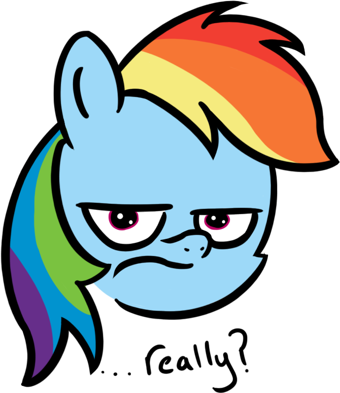 Rainbow Dash Is Unamused By Anevilzebra - Unamused (679x833)