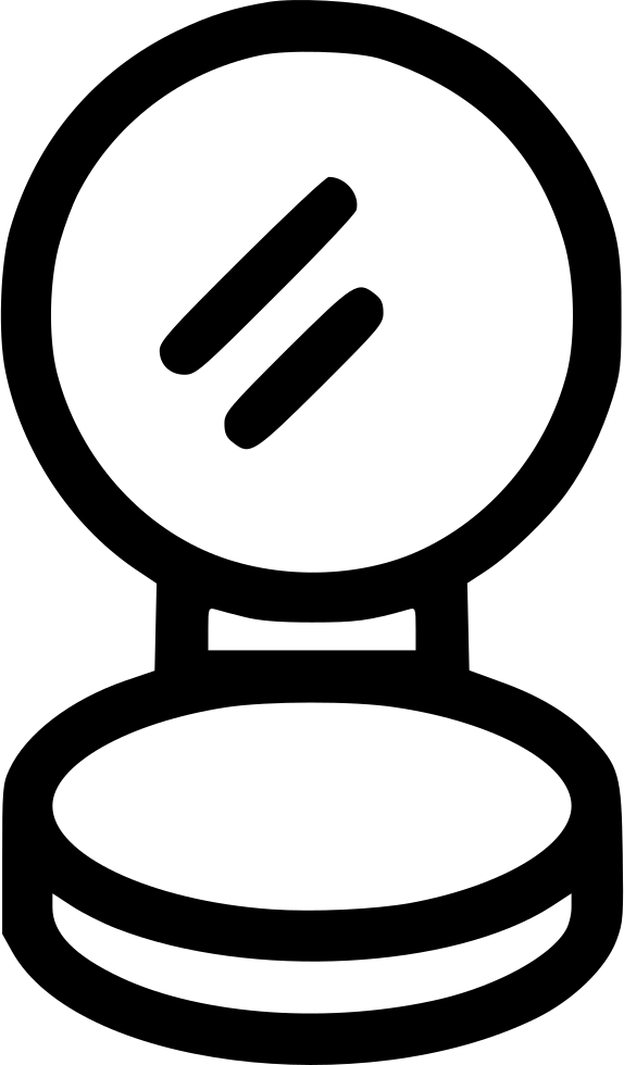 Foundation Makeup Mirror Makeup Compact Powder Mirror - Powder Icon Png (574x980)