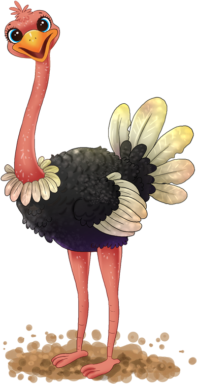 Ostrich Clipart - Ostrich Clipart (598x793)
