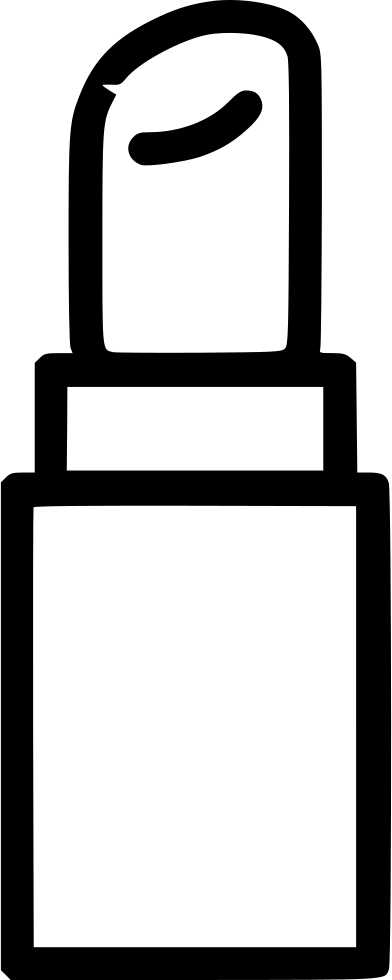 Lipstick Makeup Woman Accessories Comments - Beauty Icon Transparent Background (392x980)