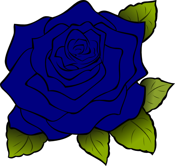 Blue Rose Svg Clip Arts 600 X 572 Px - Blue Rose Clipart (600x572)