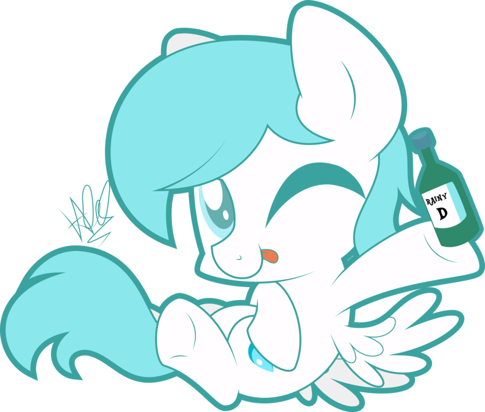 Chibi Rainy Day By Natusoulsilver - Cartoon (970x824)