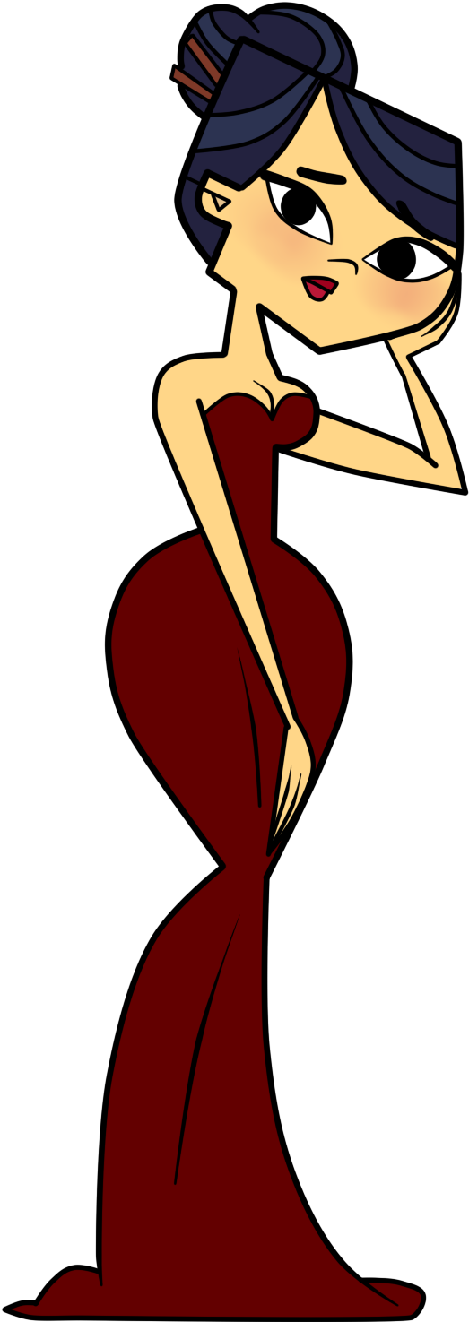 Emma Prom Dress Png Request By Evaheartsart On Deviantart - Total Drama Girl In A Dress (700x1500)
