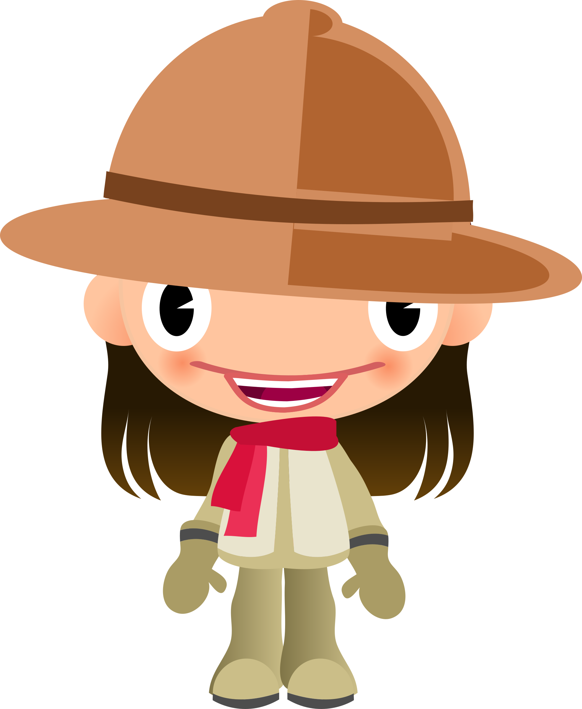 Girl - Safari Girl Clipart (1970x2400)