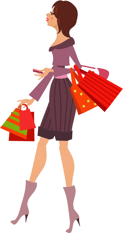 Shopping Clipart Transparent Background - Shopping Clipart Transparent Background (480x900)