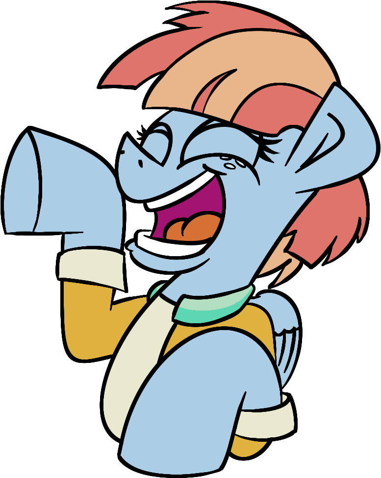 Cowsrtasty, Laughing, Pony, Safe, Simple Background, - Cartoon (894x1078)