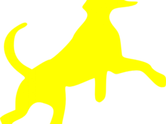 Yellow Dog Clipart - Homey Hounds Pet Sitters (640x480)