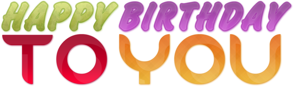 Happy Birthday To You Png (1024x576)