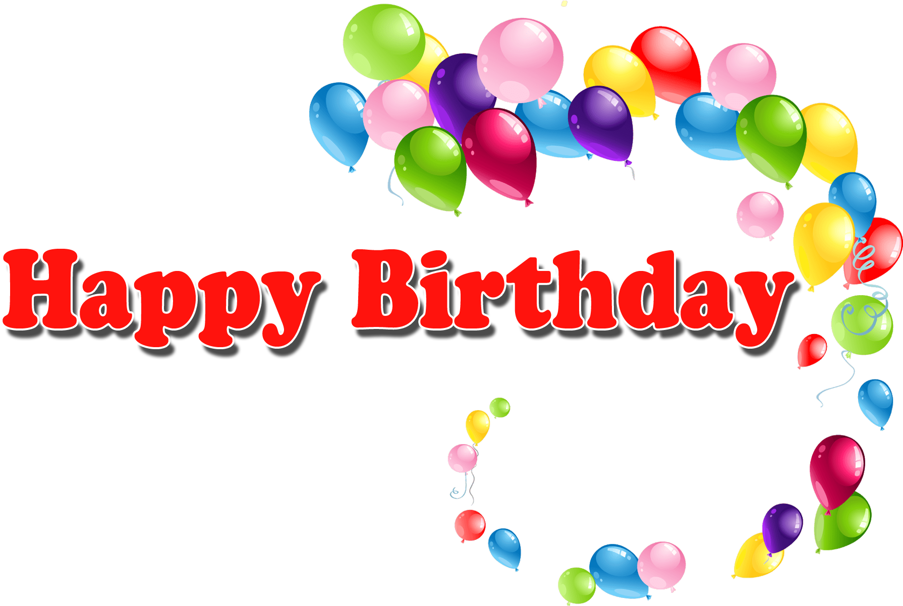 Happy Birthday Png Pics - Happy Birthday Balloons Png (1920x1200)
