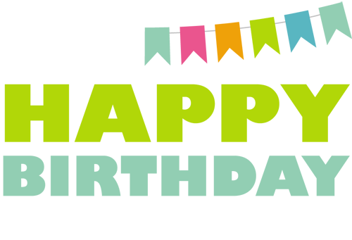 The Happy Birthday Project - Happy Birthday Png Green (500x341)