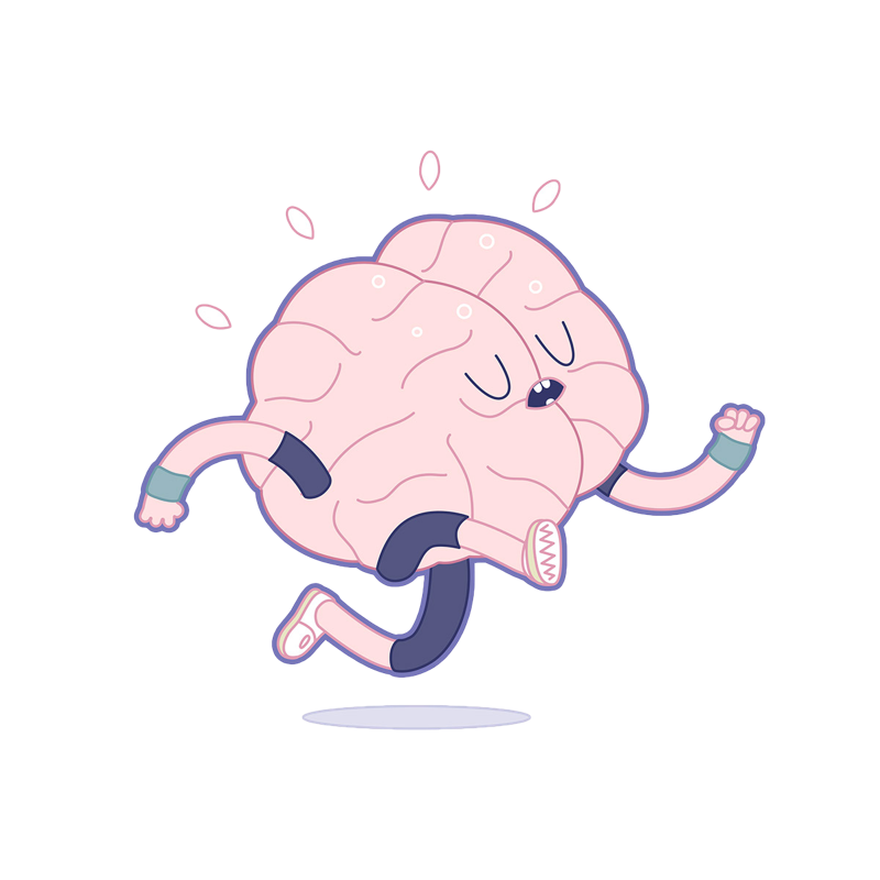 This Is Your Brain On Run - Illustration (800x800)