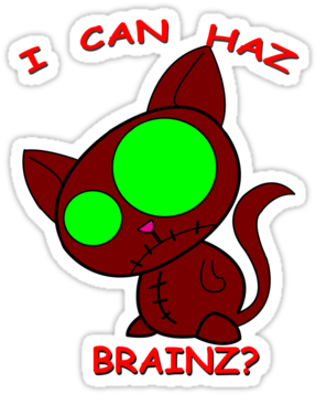 Yay For Brains I Guess Zombie Sauce - Cartoon (375x360)