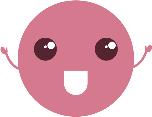 Kawaii Circle Emoticon Character - Extreme Geometry Dash Demon Face (550x550)