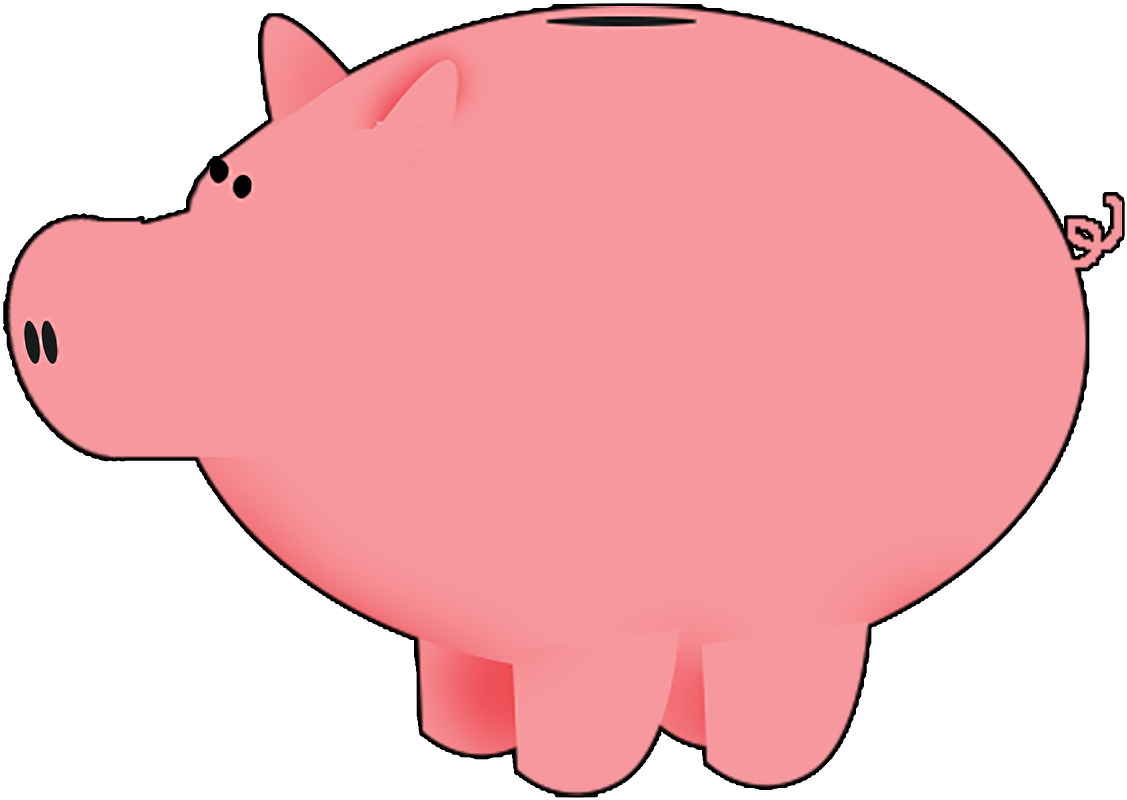 Pig Illustration 9, Buy Clip Art - Piggy Bank (1280x1280)