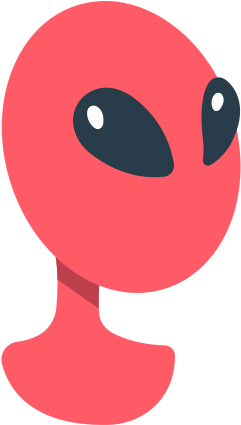 Alien Vector Illustration Design - Scientist (550x550)