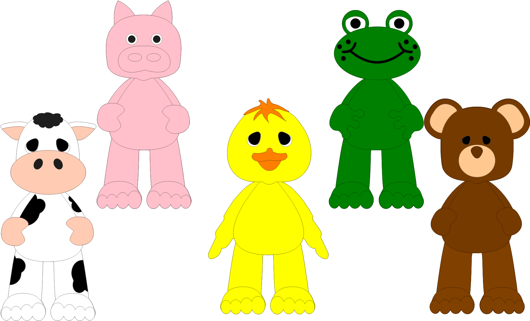Barnyard Animals - Cartoon (2048x1152)