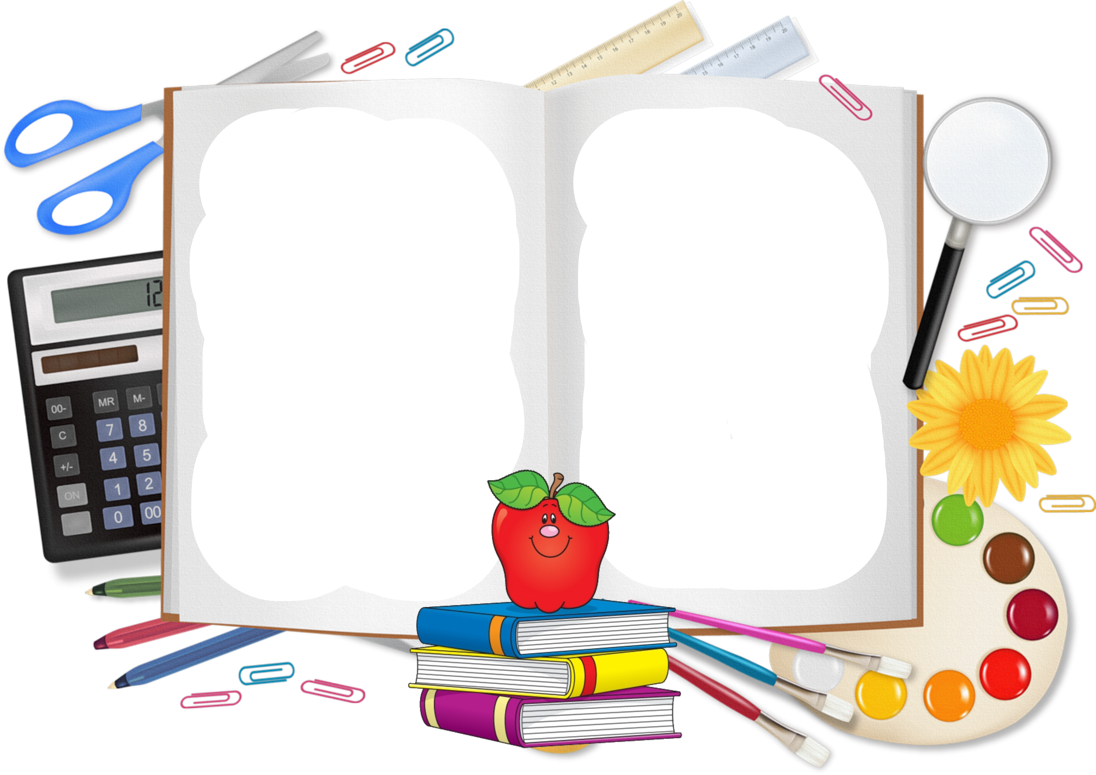 Student School Supplies Clip Art - English As A Second Language For Special Education (3510x2487)