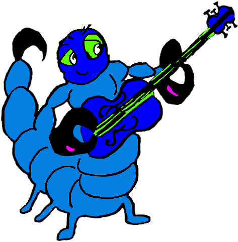 Scorpio Rhythm Guitar Front Cover Color Large - Scorpio Rhythm Guitar Front Cover Color Large (509x550)