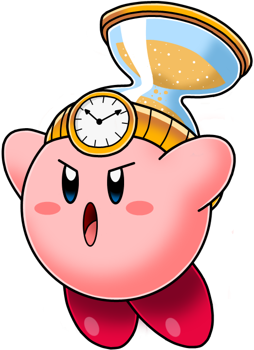 Time Stop Kirby By Kryptid - Kirby Paint Ability (522x721)