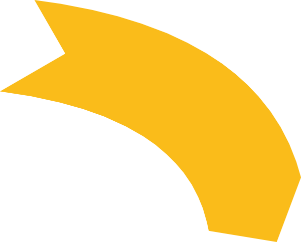 Thick Curved Orange Arrow Clip Art At Clker Com Vector - Yellow Arrow Curve Clipart (850x685)