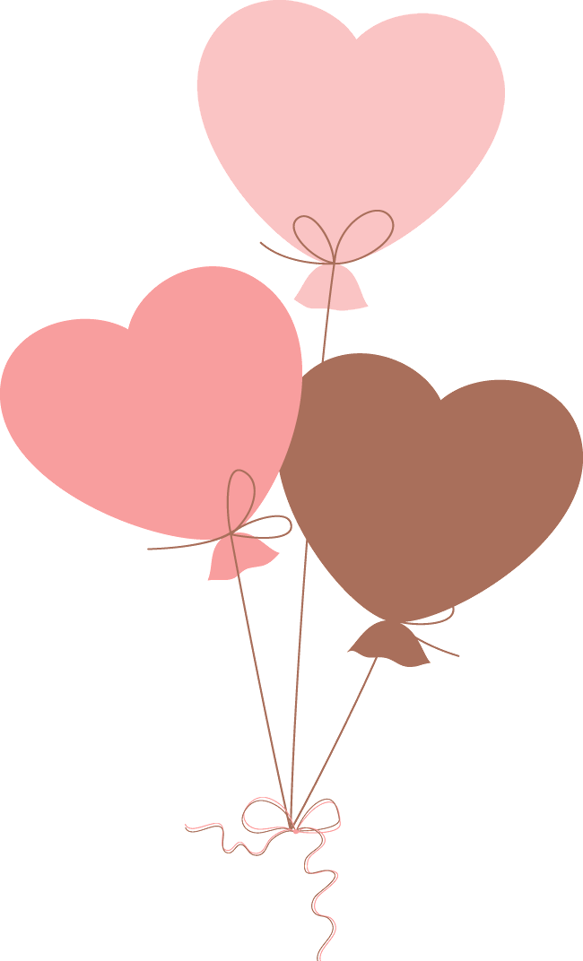Bebes Y Mamas Embarazadas - Pink Heart Balloons Clip Art (650x1072)